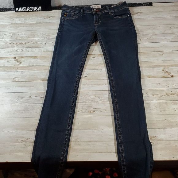 MEK DNM Denim Kazan Legging Jegging Dark Wash 27/32 - Picture 1 of 8